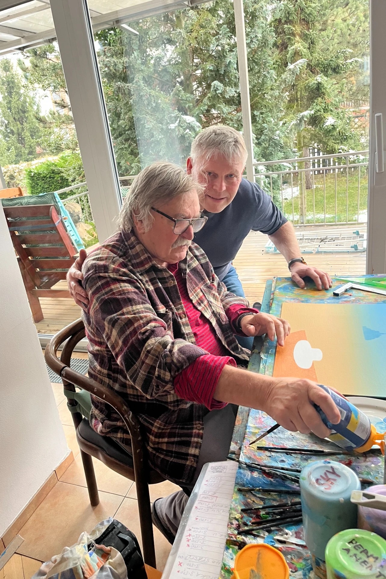 zleva: Josef Velčovský, Václav Přibyl